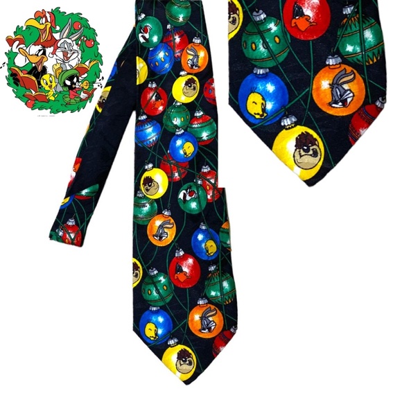 Looney Tunes Christmas Tie - Picture 1 of 8